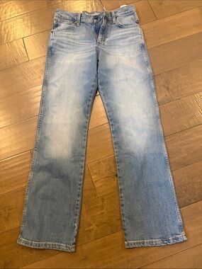 Wrangler Light Blue Kids Straight-Leg Jeans